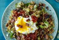 Bacon Brussels Sprouts Fried Rice Recipe for Crispy Flavor