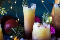 Tequila Christmas Sunrise Cocktail with Homemade Grenadine