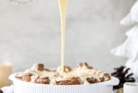 One-Hour Eggnog Cinnamon Rolls with Cream Cheese Glaze