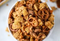 Spicy Chipotle Caramel Chex Mix Recipe for Parties