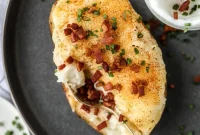 Creamy Greek Yogurt Twice-Baked Potatoes with Chives