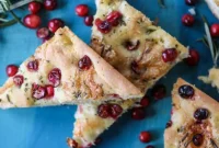 Cranberry and Brie Focaccia Recipe: Soft Savory Holiday Bread