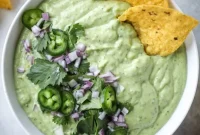 Smoky Roasted Jalapeño Guacamole Salsa Recipe