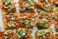 Guacamole Buffalo Chicken Pizza Recipe — Spicy Avocado Pizza