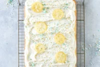 Lemon Sheet Cake with Cream Cheese Frosting Recipe