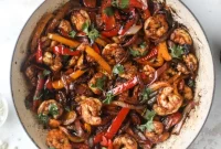 Adobo Shrimp Fajitas Recipe: Smoky Sautéed Shrimp & Peppers