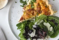 Burst Cherry Tomato, Prosciutto & Goat Cheese Quiche