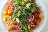 Zesty Rainbow Salad with Spicy Chili-Lime Dressing