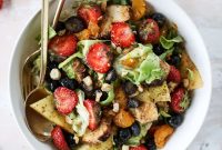 Grilled Chicken Salad with Strawberries and Poppy Seed Dressing