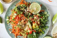 20-Minute Thai Avocado Salad with Zesty Lime Dressing