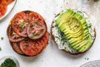 Heirloom Avocado Bagel Sandwiches