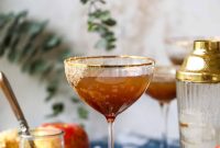 Autumn Apple Bourbon Fizz Cocktail Recipe