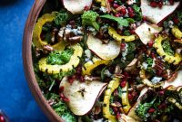 Thanksgiving Kale Salad with Cranberry-Cinnamon Vinaigrette