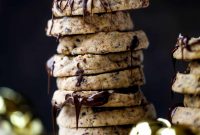 Brown Butter Pistachio Chocolate Chunk Shortbread Cookies