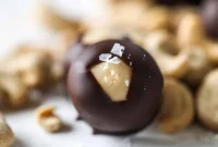 Salted Cashew Butter Buckeye Treats