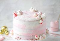 Pink Peppermint Layer Cake Recipe for Holidays