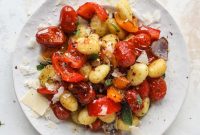Sheet Pan Gnocchi with Roasted Vegetables and Garlic-Parmesan