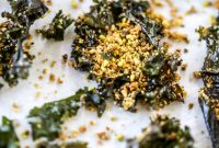 Parmesan Pistachio Kale Chips — Crispy Holiday Side Dish