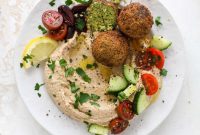 Green Goddess Falafel with Creamy Cauliflower Hummus
