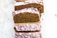 Lavender Banana Bread Recipe with Floral Honey Glaze