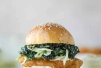 Crispy Fish Sandwich with Kale Coleslaw Recipe