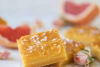 Salted Citrus Dessert Bars with Sea Salt Glaze