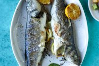 Grilled Whole Branzino with Avocado and Mango Salad