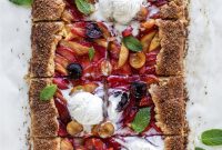 Vanilla Stone Fruit Tart with Cinnamon-Sugar Crust