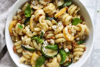 20-Minute Summer Squash Pasta with Brown Butter and Goat Cheese