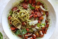 Slow-Roasted Tomato & Basil Pasta Recipe for Dinner