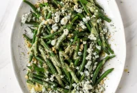 Green Bean Salad with Blue Cheese & Dijon Vinaigrette — Fresh Side Dish