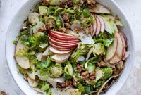 Crispy Brussels Sprout Salad with Brown Butter Vinaigrette