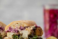 Cauliflower Schnitzel Sandwich with Caramelized Onion Mayo