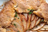 Honeycrisp Apple Galette with Cheddar Crust and Thyme Butter