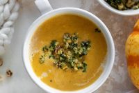 Roasted Pumpkin Soup with Hazelnut Gremolata