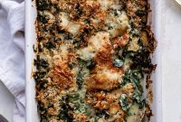 Creamy Double Kale Gratin Recipe: Cheesy Baked Kale Casserole