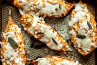 Twice-Baked Sweet Potatoes with Pumpkin, Sage & Brown Butter