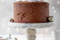 Hot Cocoa Cake with Whipped Marshmallow Frosting
