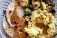 Pomegranate Cider Pork Loin Roast with Rosemary Smashed Potatoes