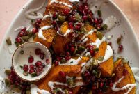 Roasted Kabocha Squash with Pomegranate-Pepita Relish