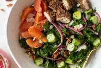 Pecan-Crusted Chicken Salad with Triple Citrus Vinaigrette