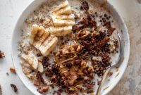 Peanut Butter Overnight Oats with Quick 5-Minute Chocolate Granola