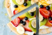 Fruit Pizza with Sugar Cookie Crust: Fresh Fruit Dessert Recipe
