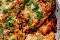 Chipotle Chicken Skillet Enchiladas with Smoky Tomato Sauce