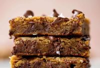 Salted Brown Butter Chocolate Chip Cookie Bars Recipe