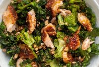 Roasted Salmon Salad with Spicy Ginger Vinaigrette
