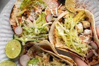Grilled Chicken Tacos with Tangy Key Lime Slaw