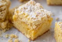 Moist Lemon Crumb Cake Recipe with Zesty Crumble Topping