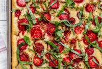 Strawberry and Basil Focaccia Recipe — Sweet Herb Bread Tutorial