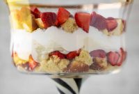 Strawberry Shortcake Trifle with Homemade Vanilla Bean Pudding Recipe